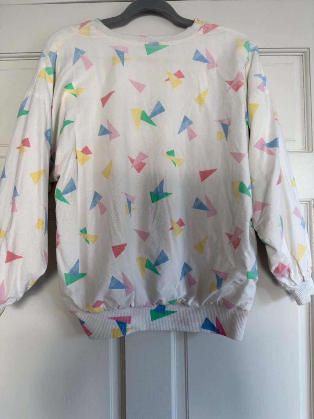 80s Reversible Crew Neck Sweatshirt 3/4 Sleeve